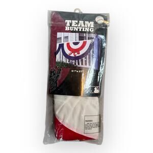 Atlanta Braves MLB Team Bunting Flag Banner 51” X 27” Deadstock Rare Large